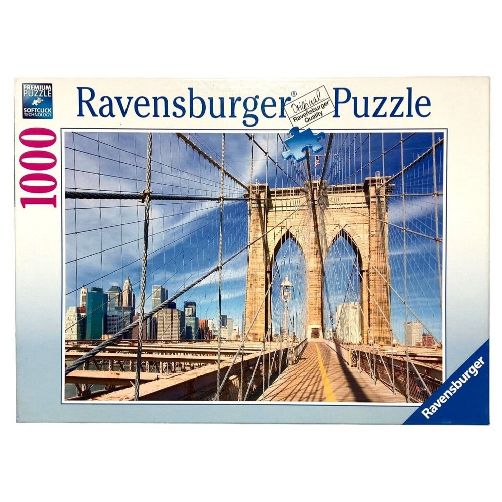 Ravensburger Brooklyn Bridge #194247 1000 Piece Jigsaw Puzzle New York NYC 2014